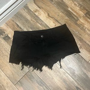 Siwy Black Camilla Cut Off Shorts, Sz 26